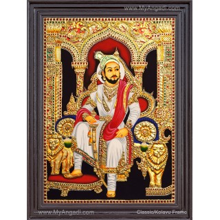 Chathrapathi Shivaji Tanjore Painting