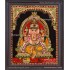 Ganesha 3d Embossed Tanjore Painting