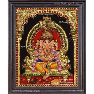 Ganesha 3d Tanjore Painting