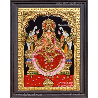 Gajalakshmi Tanjore Painting