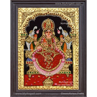 Gajalakshmi Tanjore Painting 