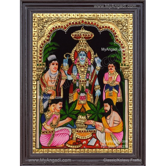 Sathya Narayana Swami Tanjore Painting