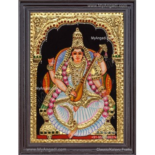 Saraswathi Tanjore Painting