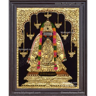 Pillaiyarpatti karpaga Vinayagar Tanjore Painting, Ganesha Tanjore Painting
