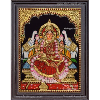 Gajalakshmi Tanjore Painting 