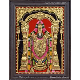 Venkateshwara  Swamy Tanjore Painting