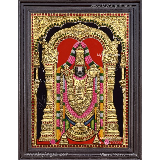 Venkateshwara  Swamy Tanjore Painting