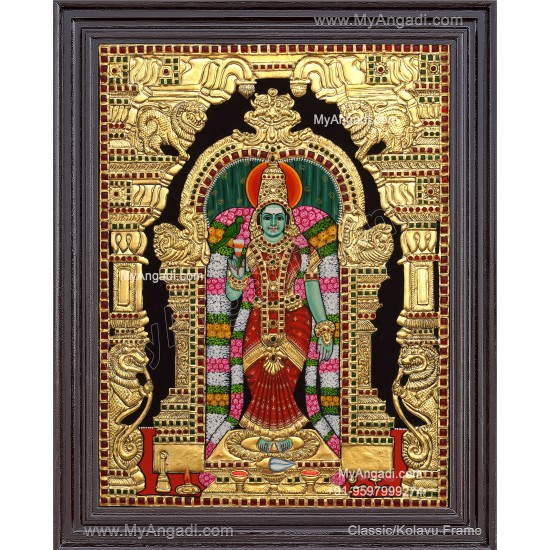Meenakshi Amman Tanjore Painting