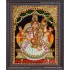 Embossed Saraswathi  3D Tanjore Painting