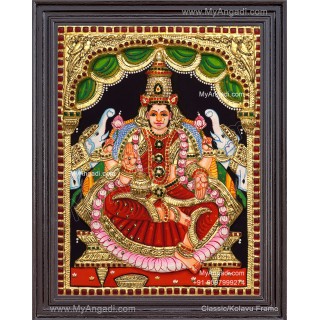Gajalakshmi 3D Tanjore Painting