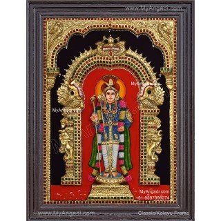 palani Raja Alangara Murugan 3D Tanjore Painting