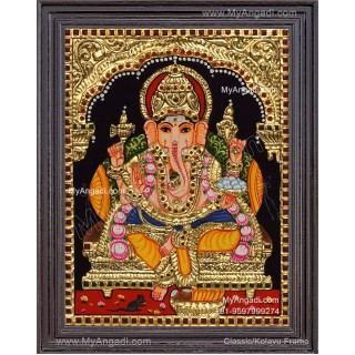 Ganapathi Tanjore Painting Tanjore Painting