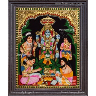 Sathya Narayana Swami Tanjore Painting
