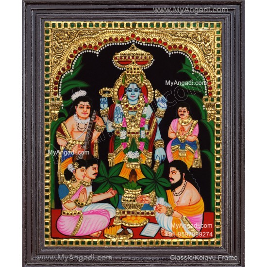Sathya Narayana Swami Tanjore Painting