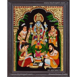 Sathya Narayana Swami Tanjore Painting