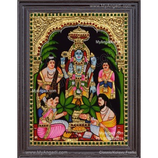 Sathya Narayana Swami Tanjore Painting