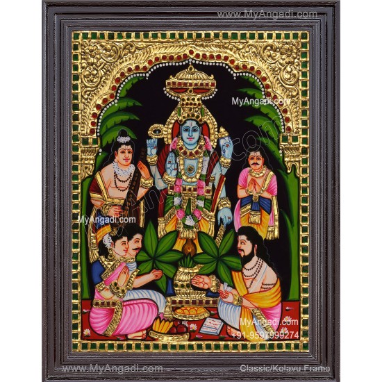 Sathya Narayana Swami Tanjore Painting