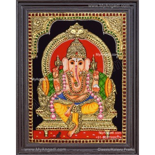 Ganapathi Tanjore Painting 