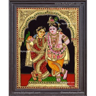 Radha Krishna Tanjore Painting