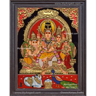Shiva Family Tanjore Paintings