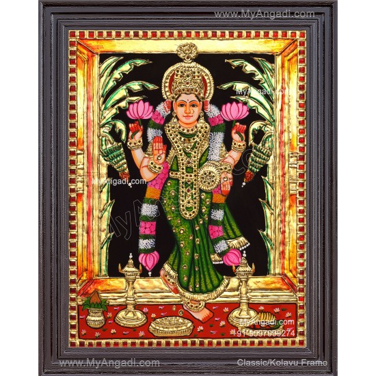 Graha Lakshmi Tanjore Painting
