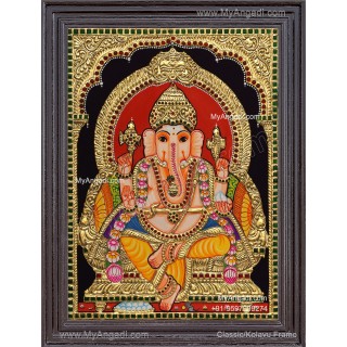 Ganapathi Tanjore Painting 