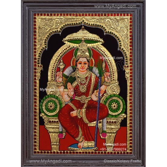 Kamatchi Amman Tanjore Painting