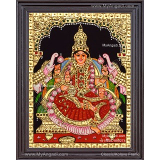 Gajalakshmi Tanjore Painting