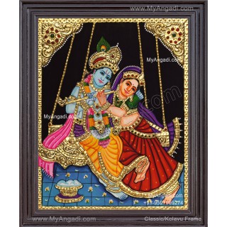 Radha Krishna Tanjore Painting