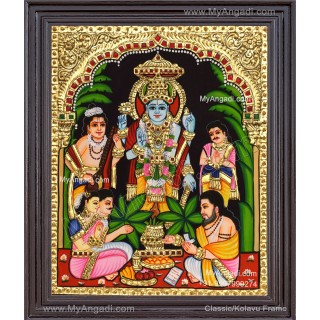 Sathya Narayana Swami Tanjore Painting