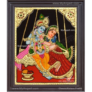 Radha Krishna Tanjore Painting