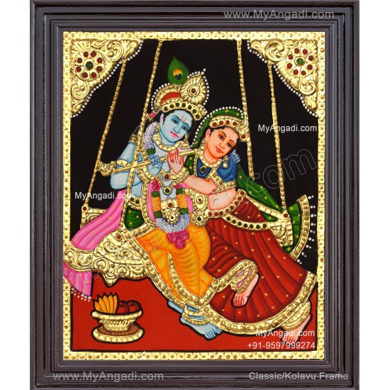 Radha Krishna Tanjore Painting