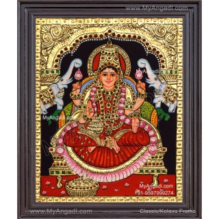 Gajalakshmi Tanjore Painting