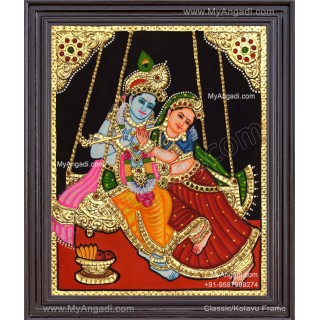 Radha Krishna Tanjore Painting