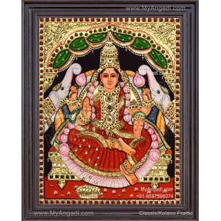 Gajalakshmi Tanjore Painting