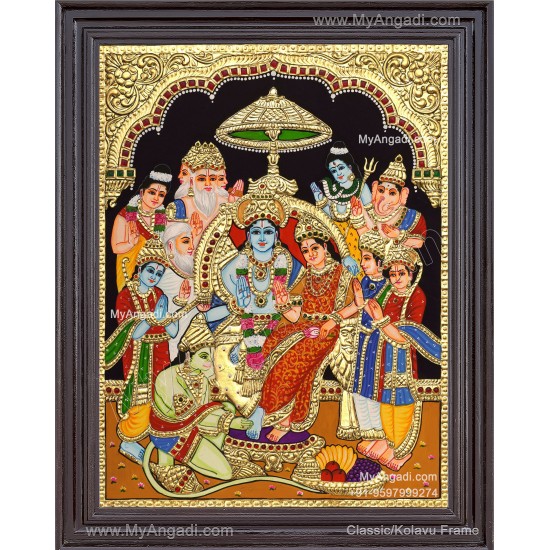 Ramar Pattabhisekam Tanjore Painting