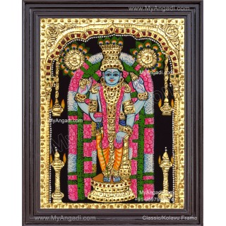 Guruvayoorappan Tanjore Painting