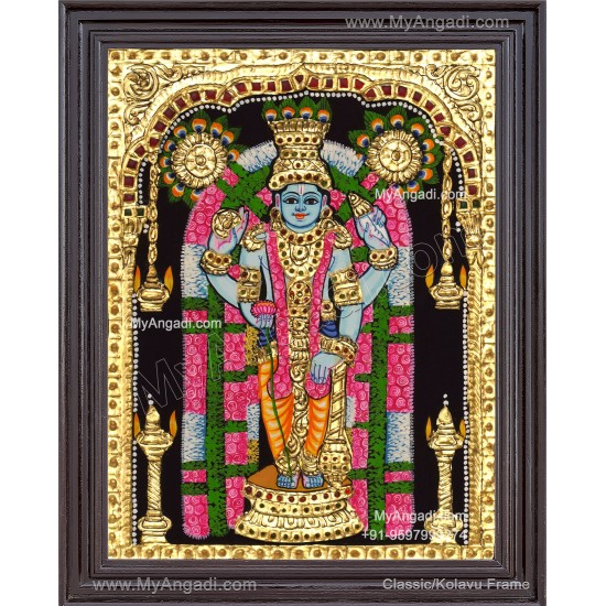 Guruvayoorappan Tanjore Painting