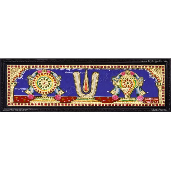 Sangu Chakram Namam Tanjore Painting