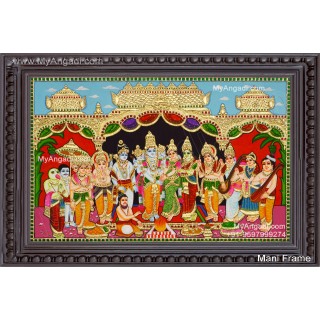 Srinivasa Kalyanam Tanjore Painting