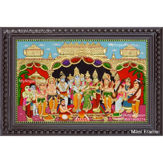 Srinivasa Kalyanam Tanjore Painting