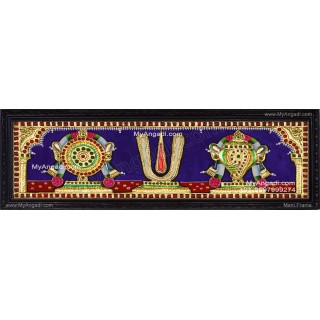 Sangu Chakram Namam Tanjore Painting