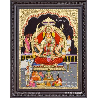 Santhoshi Maatha Tanjore Painting, Amman Tanjore Painting