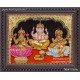 3D Ganesha Lakshmi Saraswathi Tanjore Painting