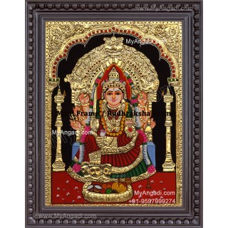 Samayapuram Mariyamman Tanjore Painting