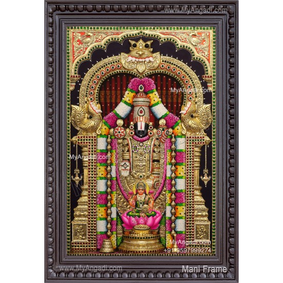 Balaji Lakshmi 3d Tanjore Painting