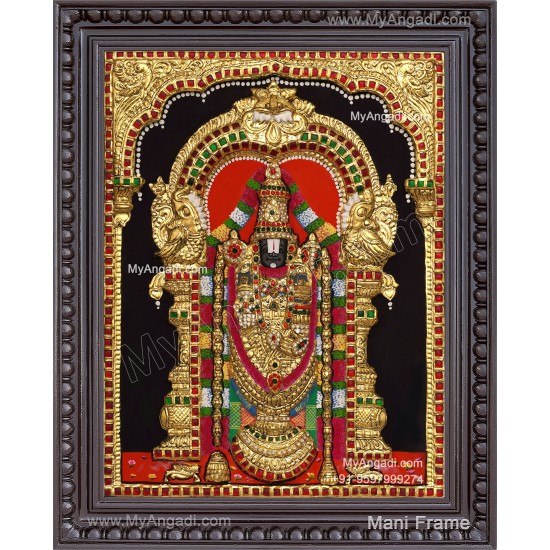 Venkateshwara Swamy 3d Tanjore Painting