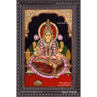 Gajalakshmi Tanjore 3d Painting 