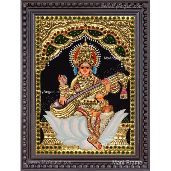 Saraswathi Tanjore Painting