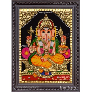 Ganapathi Tanjore Painting 